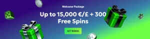 LuckyWave welcome bonus section on the official promotions page